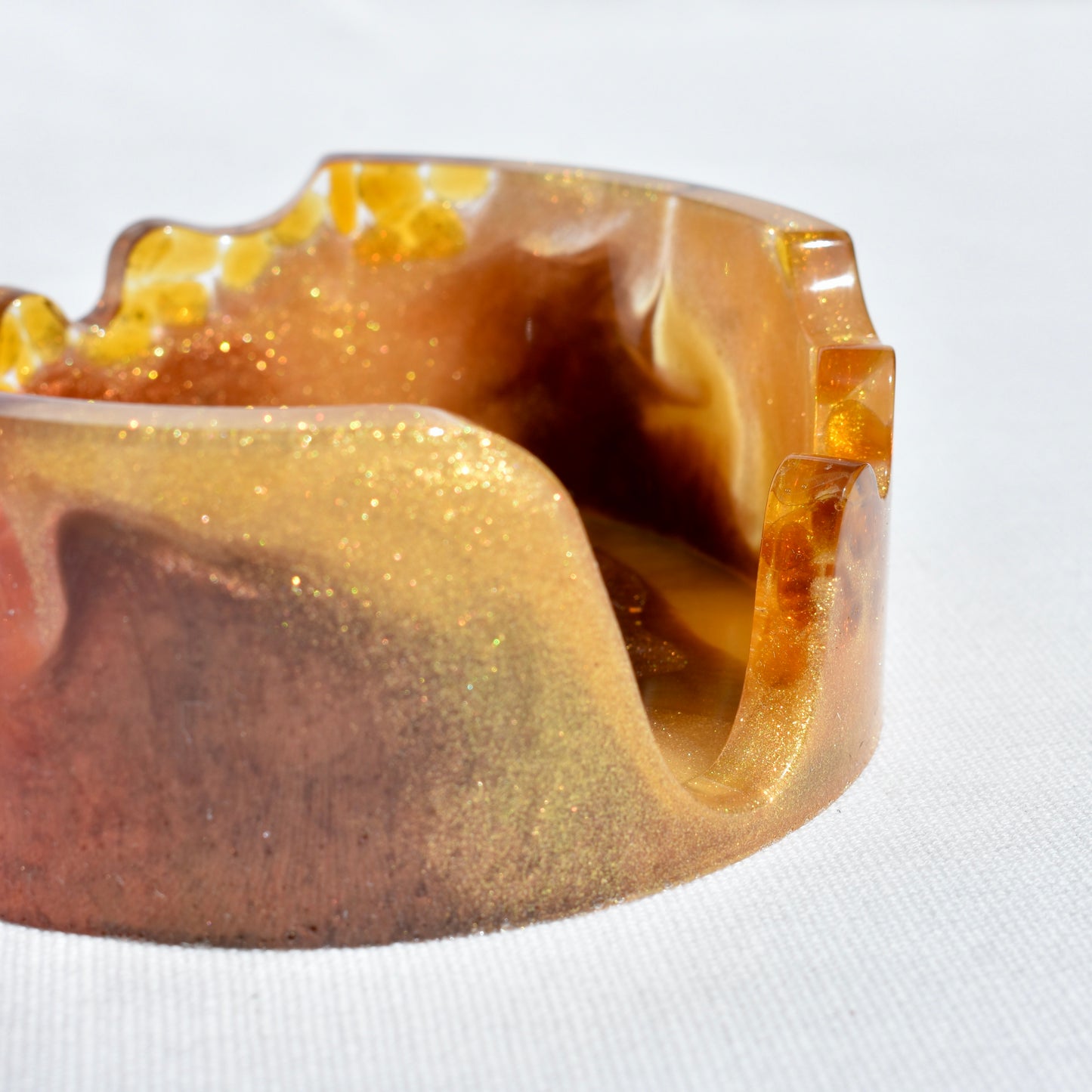 Fall Coasters with Fancy Holder ๐ Autumn Coasters with Wavy Holder