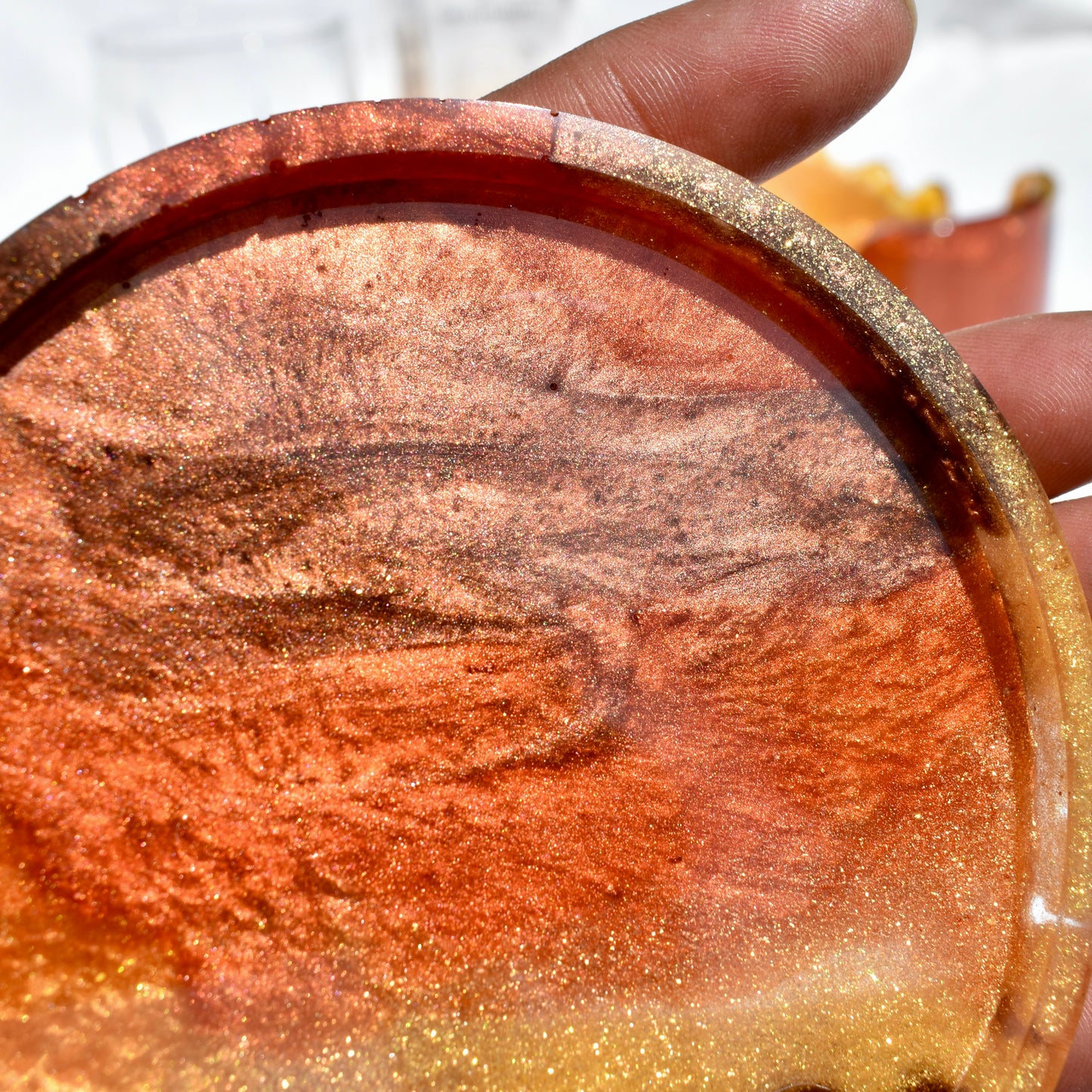 Fall Coasters with Fancy Holder ๐ Autumn Coasters with Wavy Holder