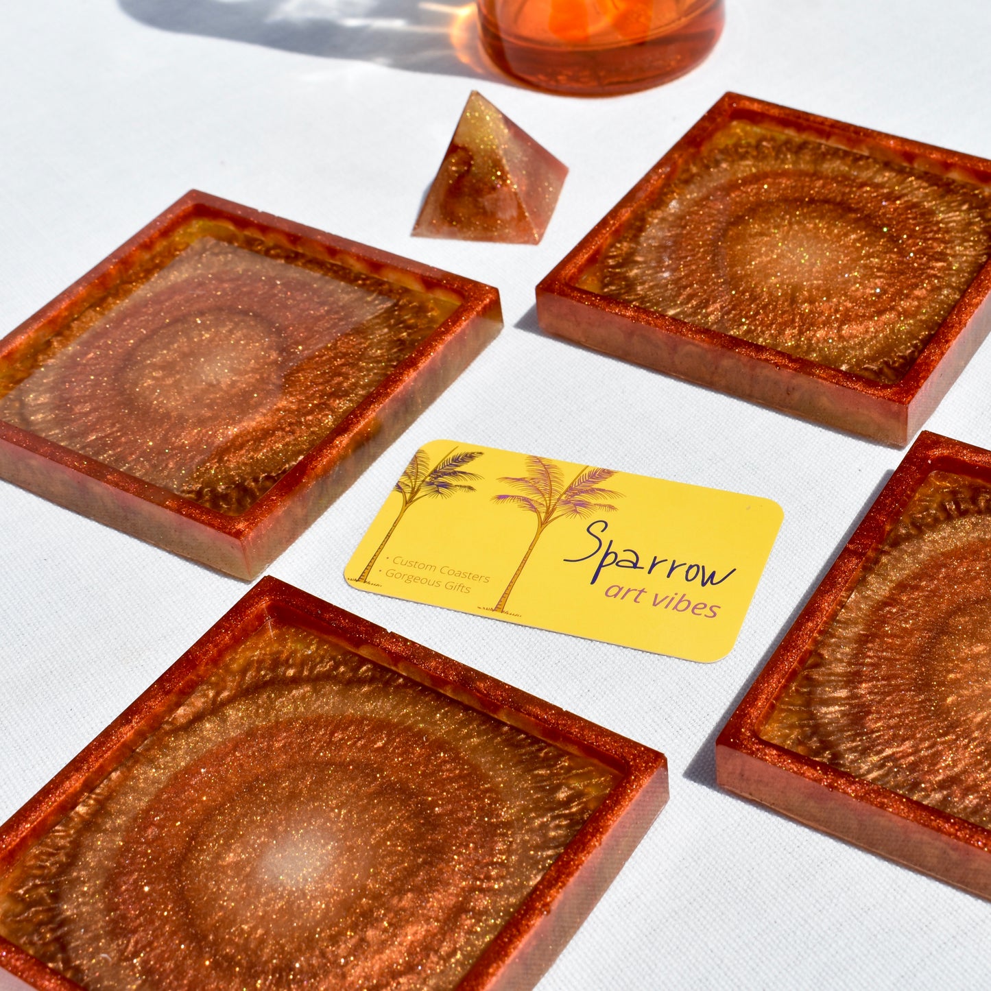 Fall Themed Coaster Set β’ Autumn Vibes Square Coasters π Thanksgiving Coaster Set