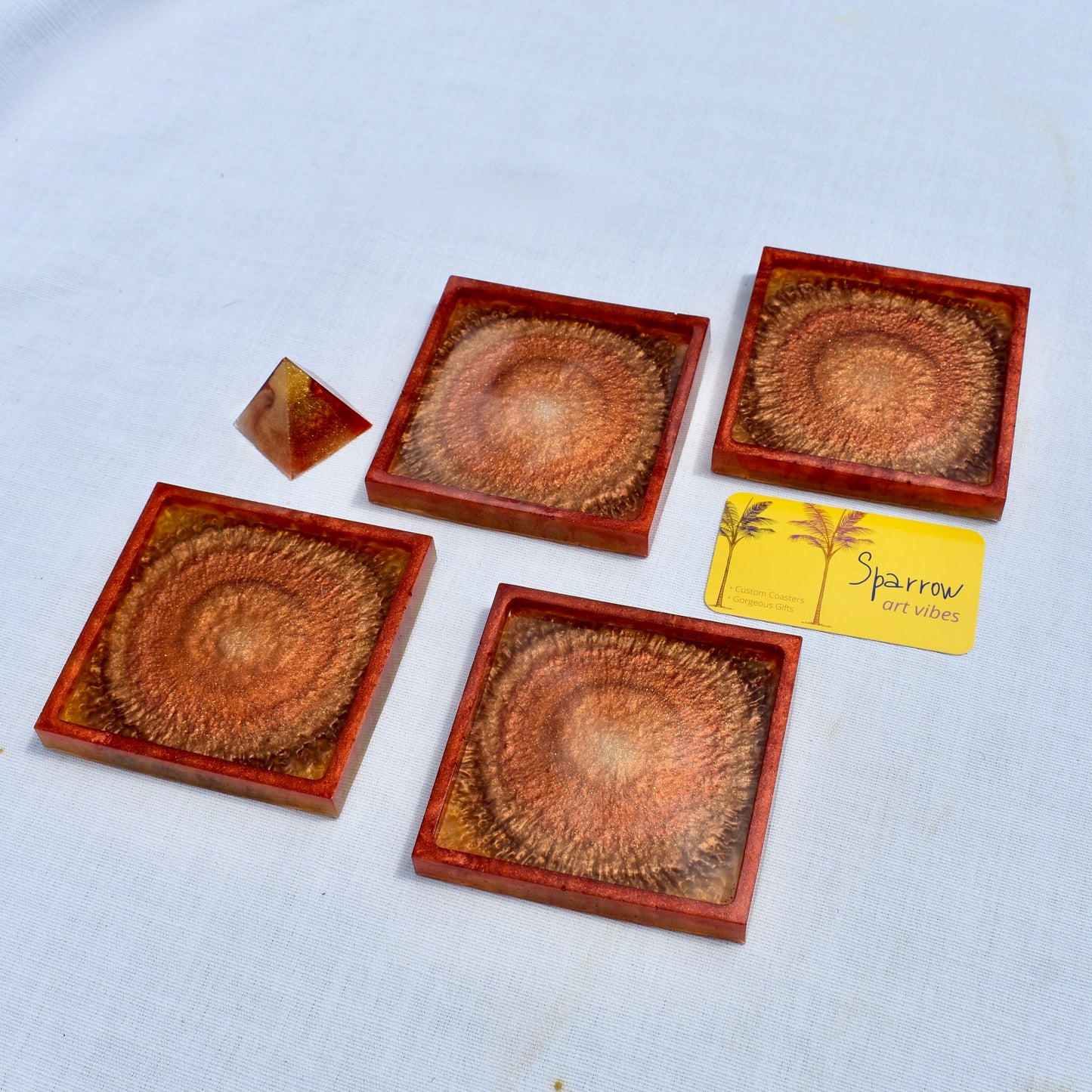 Fall Themed Coaster Set β’ Autumn Vibes Square Coasters π Thanksgiving Coaster Set
