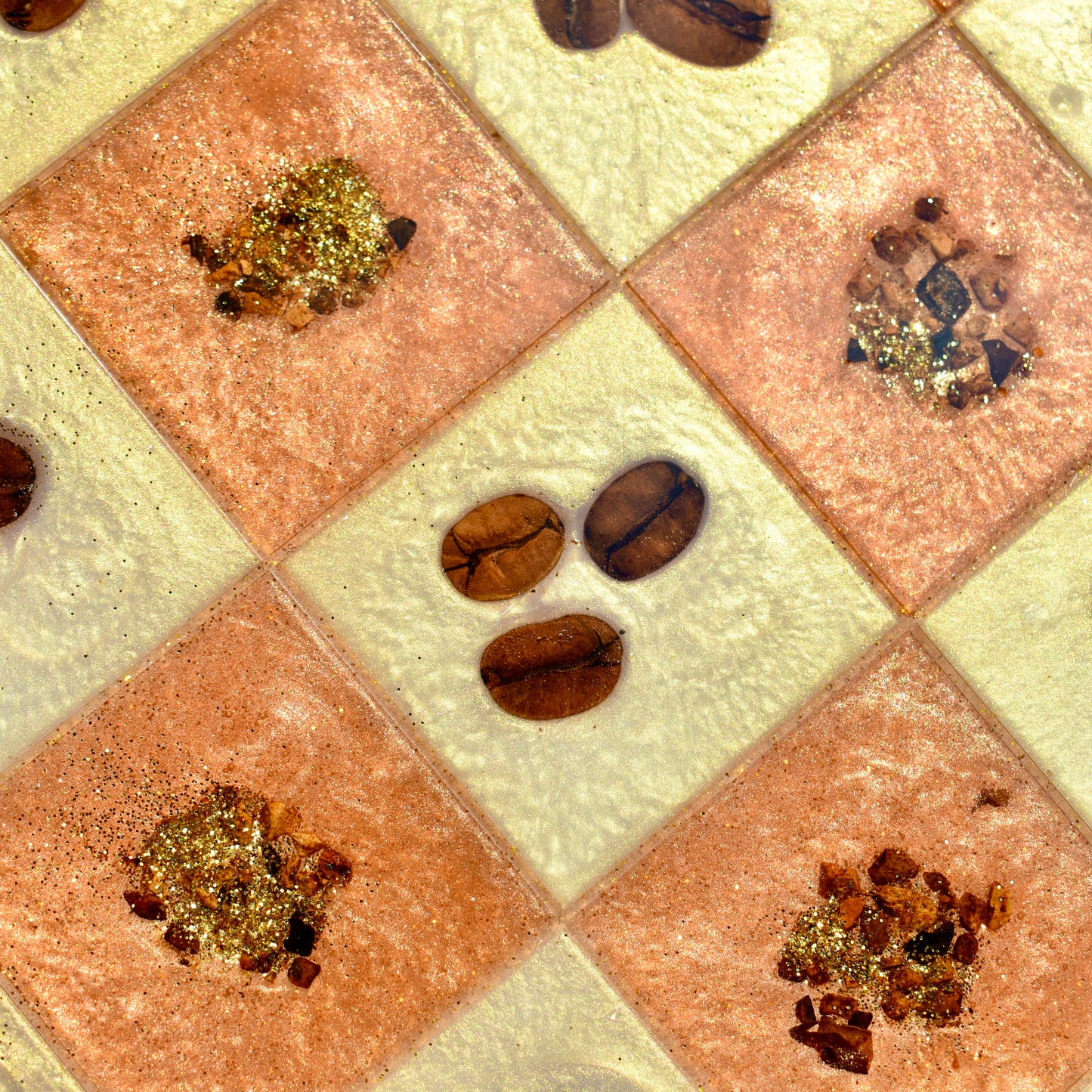 Coffee Bean Chess/Checkers Set ☕️ Coffee Lover Chess/Checkers Set