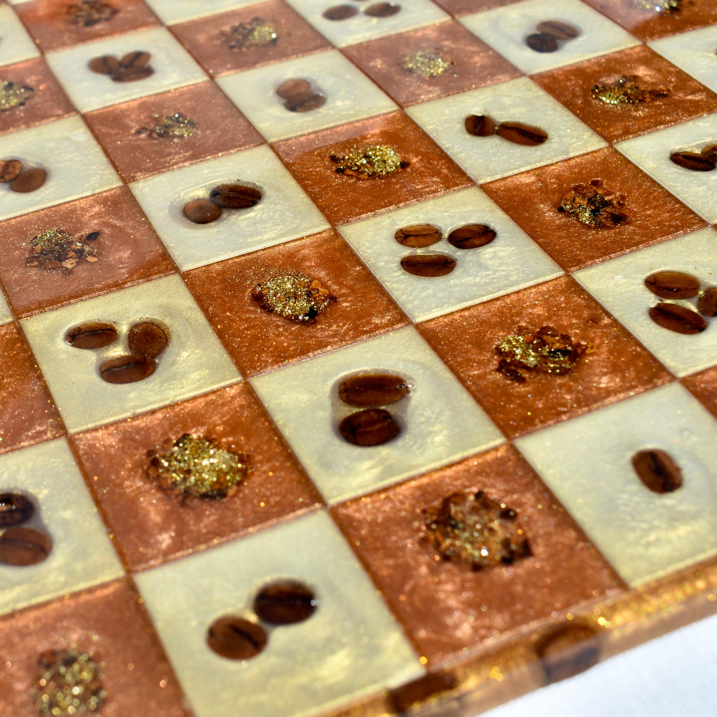Coffee Bean Chess/Checkers Set ☕️ Coffee Lover Chess/Checkers Set
