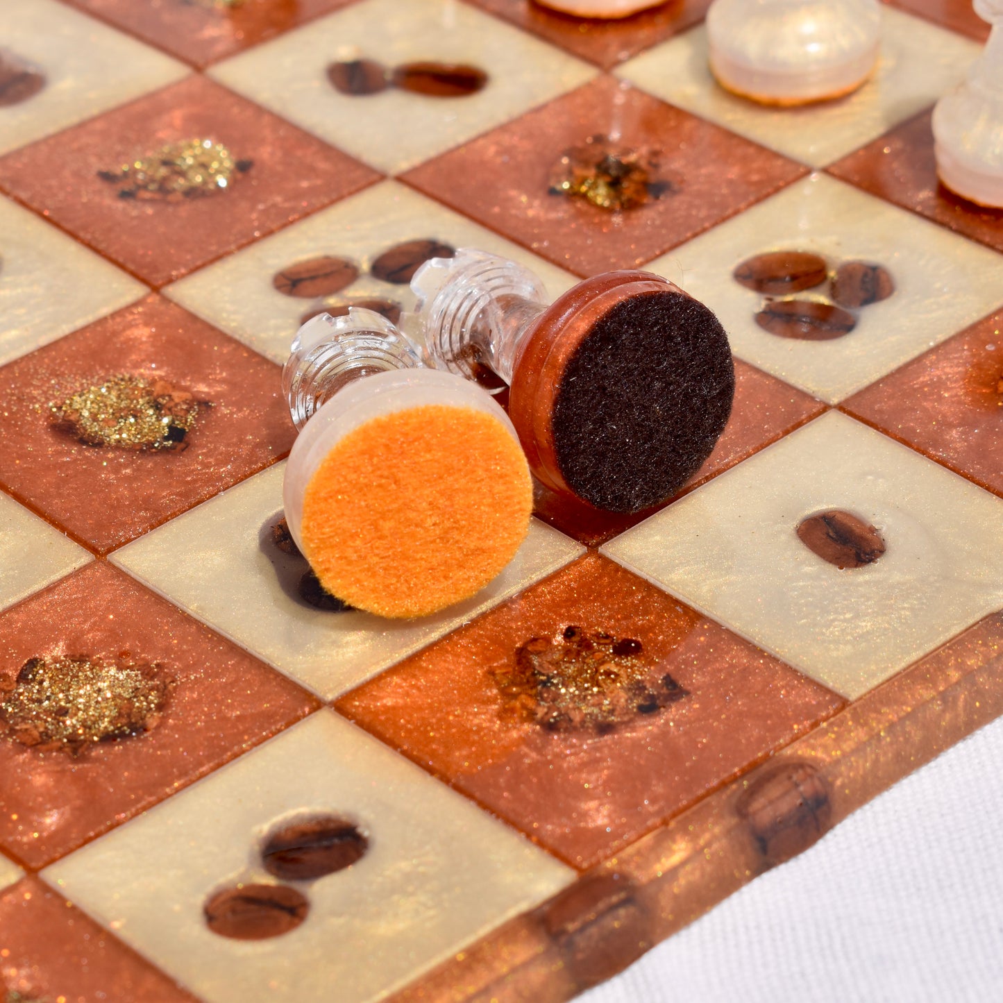 Coffee Bean Chess/Checkers Set ☕️ Coffee Lover Chess/Checkers Set