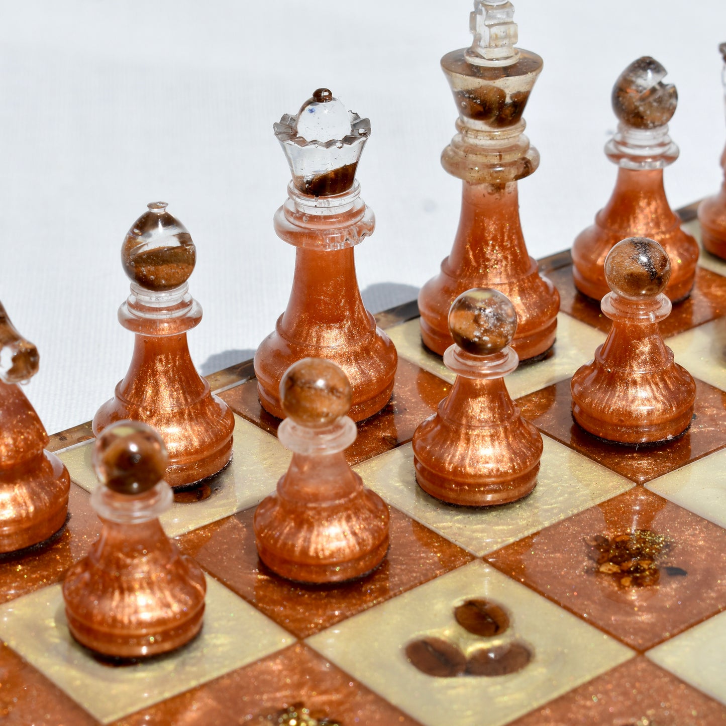 Coffee Bean Chess/Checkers Set ☕️ Coffee Lover Chess/Checkers Set