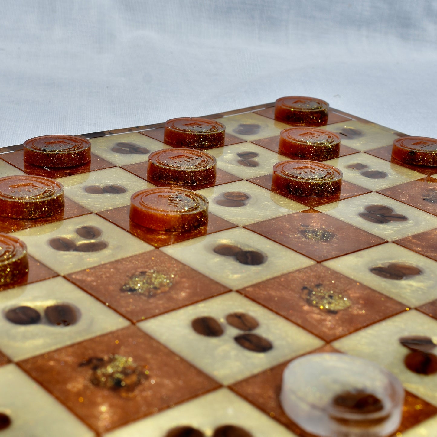 Coffee Bean Chess/Checkers Set ☕️ Coffee Lover Chess/Checkers Set