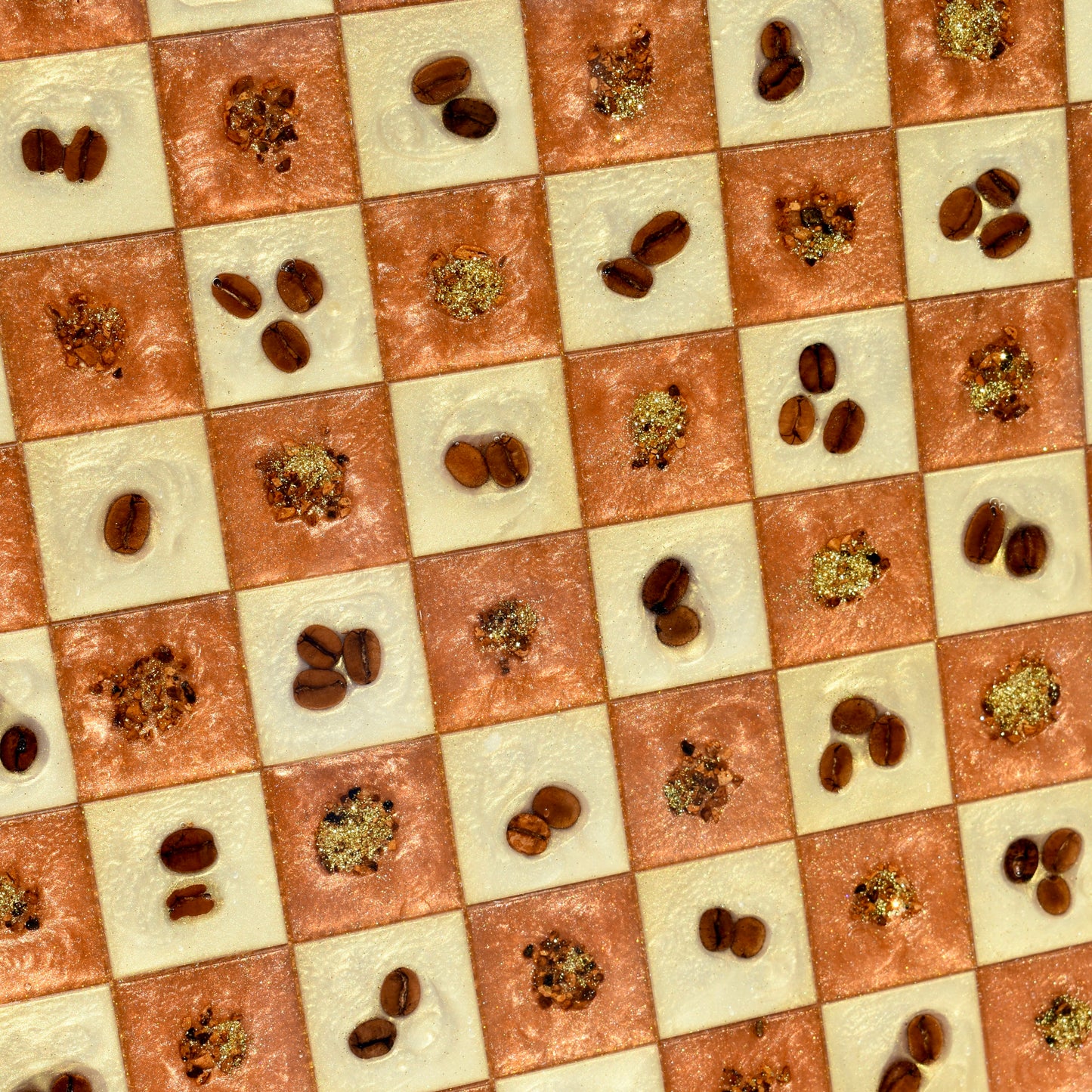 Coffee Bean Chess/Checkers Set ☕️ Coffee Lover Chess/Checkers Set