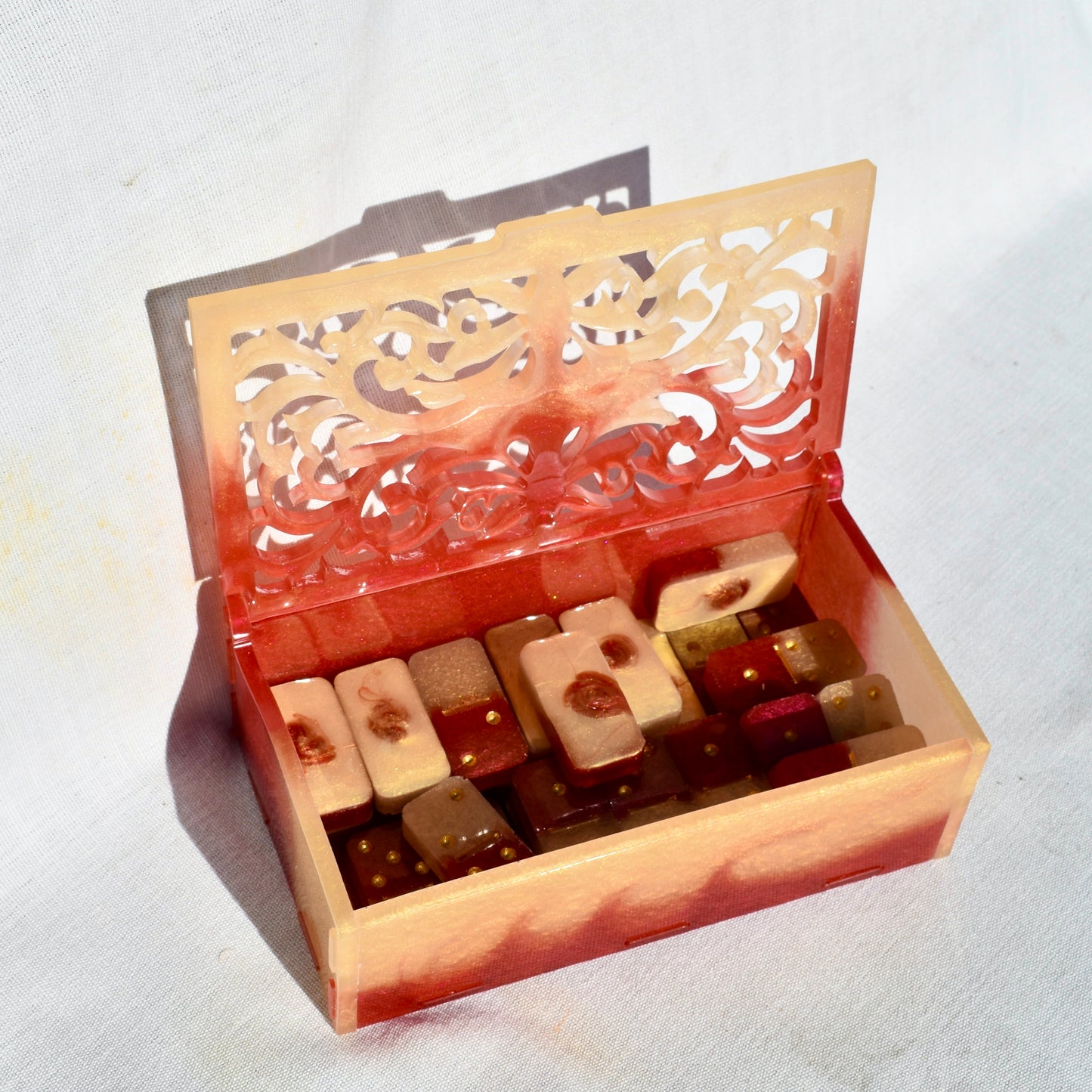 Greek Letter(s) Personalized Domino Gift Set • Fraternity Dominoes