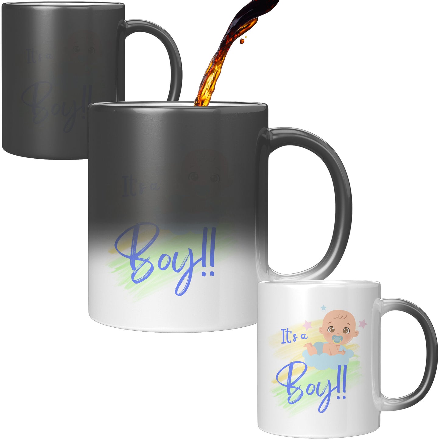 It’s a Boy Coffee Mug • “Magic” Gender Reveal Mug • Gender Reveal Coffee Mug • Pregnancy Announcement Mug • Beautiful Baby Boy Coffee Mug