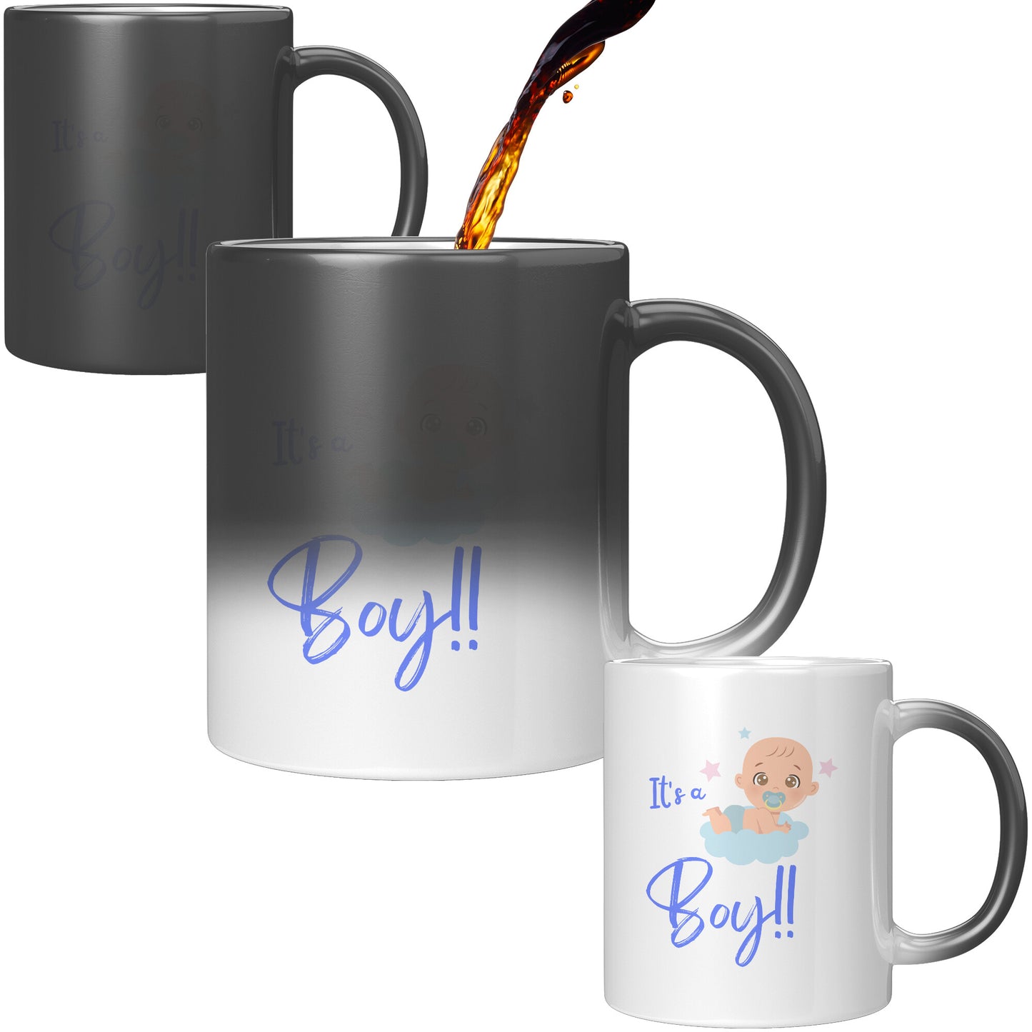 “It’s a Boy” Coffee Mug • “Magic” Gender Reveal Mug 🍼 Gender Reveal Coffee Mug