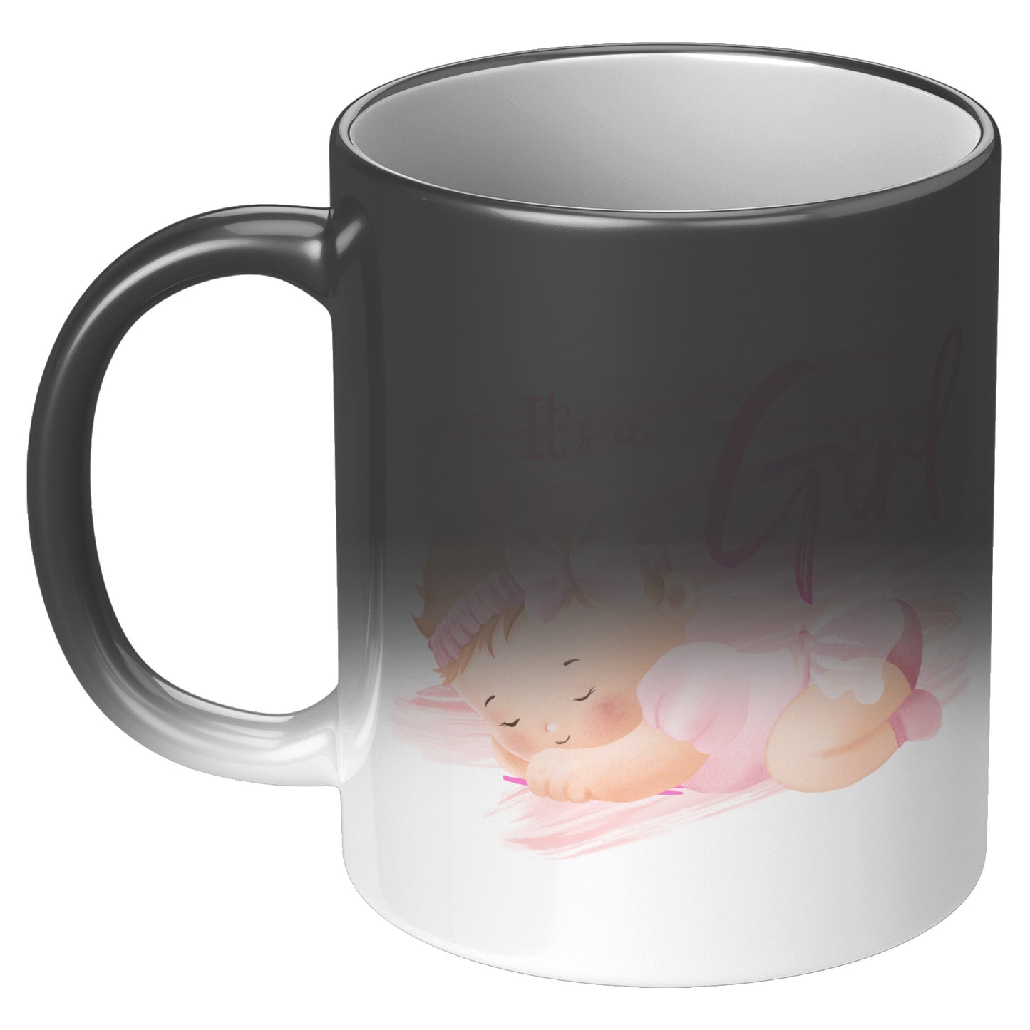 “It’s a Girl” Coffee Mug 🎀“Magic” Gender Reveal Mug 🎀 Gender Reveal Coffee Mug