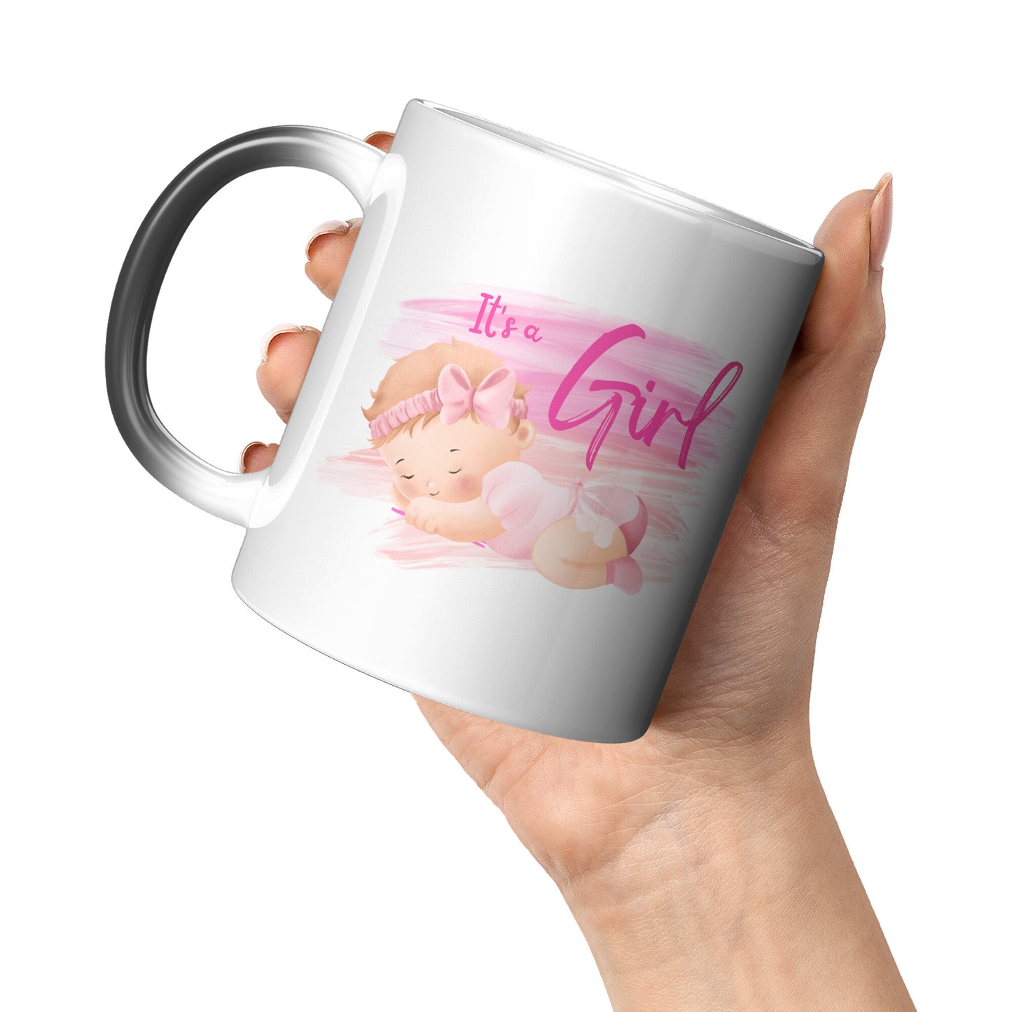 “It’s a Girl” Coffee Mug 🎀“Magic” Gender Reveal Mug 🎀 Gender Reveal Coffee Mug