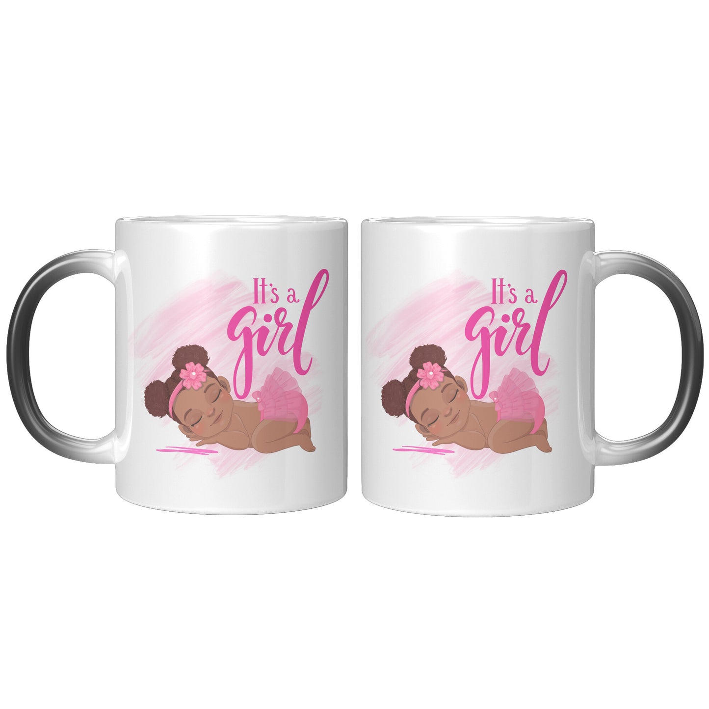 “It’s a Beautiful Brown Girl” Coffee Mug • “Magic” Gender Reveal Mug • Gender Reveal Coffee Mug