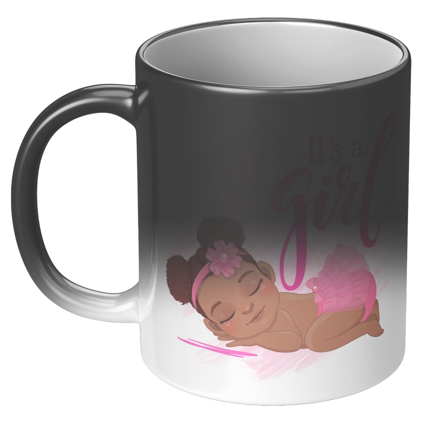 “It’s a Beautiful Brown Girl” Coffee Mug • “Magic” Gender Reveal Mug • Gender Reveal Coffee Mug