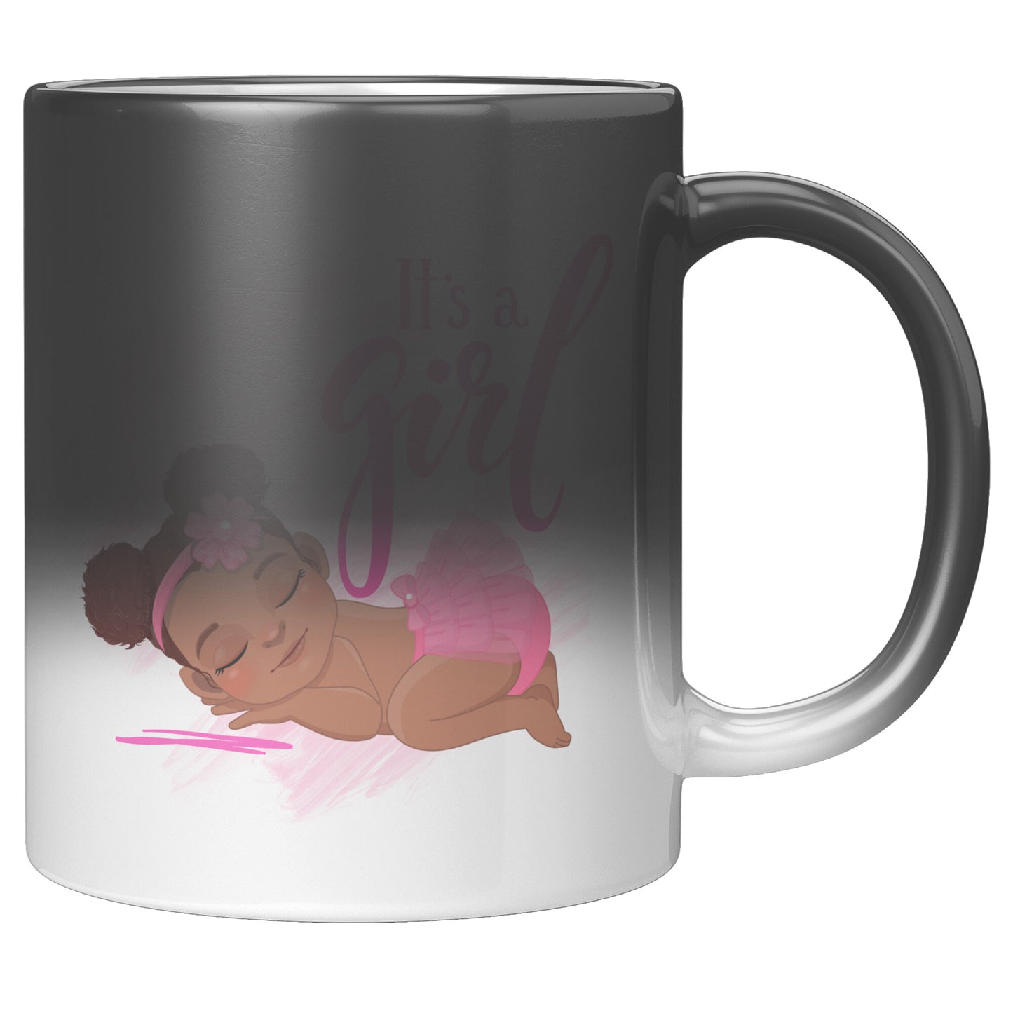 “It’s a Beautiful Brown Girl” Coffee Mug • “Magic” Gender Reveal Mug • Gender Reveal Coffee Mug