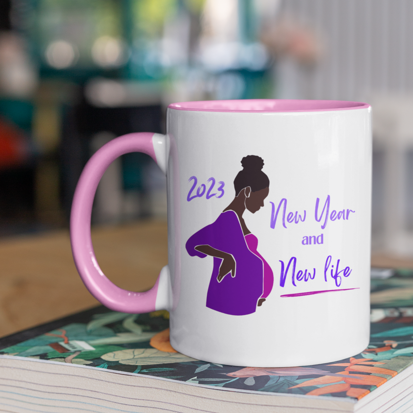 Purple Grandma Mug • 2023 New Year & New Life • 2023 Pregnancy Announc –  Sparrow Art Vibes