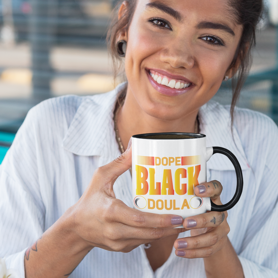 Dope Black Doula Mug • Doula Coffee Mug • Birth Doula Mug