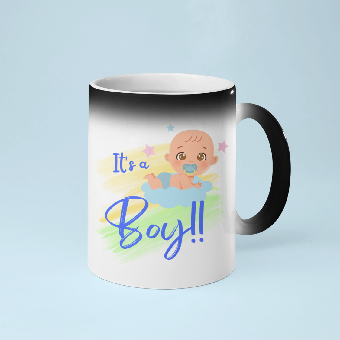 “It’s a Boy” Coffee Mug • “Magic” Gender Reveal Mug 🍼 Gender Reveal Coffee Mug