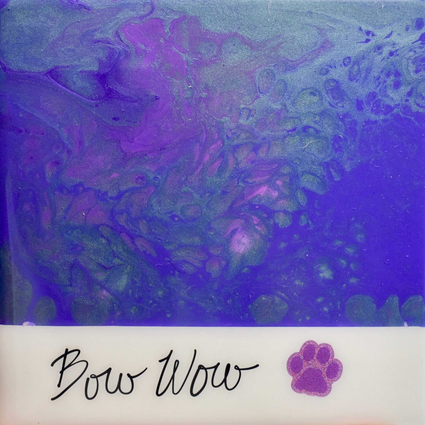 Purple Ceramic Dog Lover Coaster Set (3-piece)