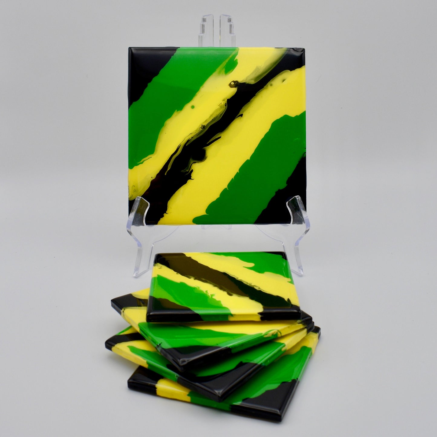 Jamaican Themed Beverage Coasters