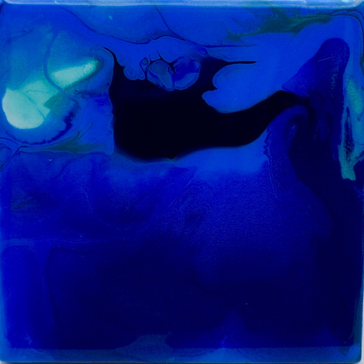 Cat Lover Gift - Purrfect Cat Gift - Cat Lover Gift for Her - Blue Coasters - Ceramic Coaster Set - Wine Lovers - Pour Painting Coasters