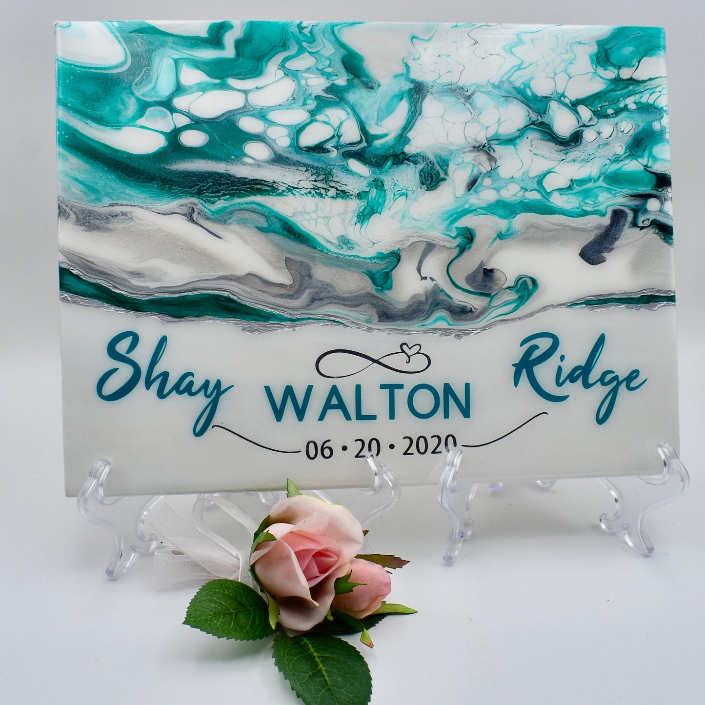 Personalized Wedding Trivet & Coaster Set – Keepsake Wedding Gift