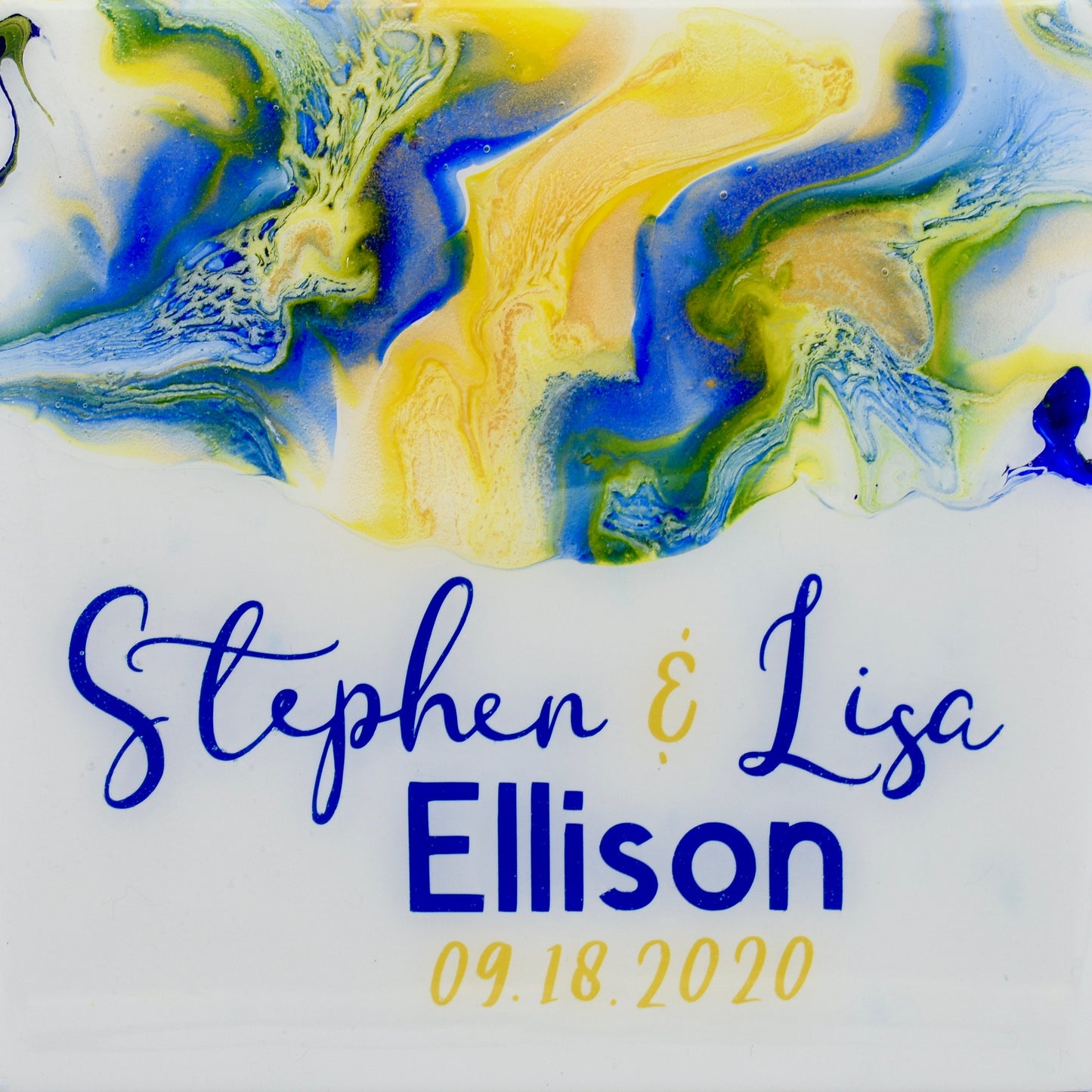 Personalized Wedding Charcuterie Board & Coasters