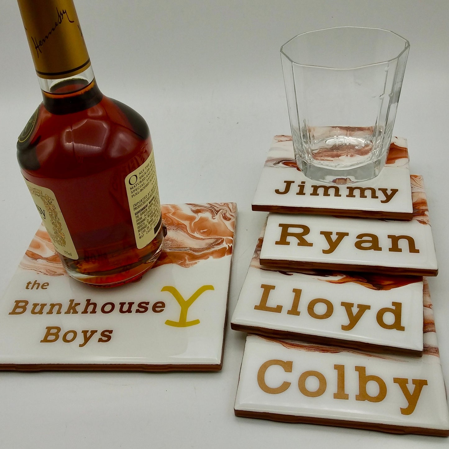 Yellowstone Bunkhouse Boys Fan Coasters