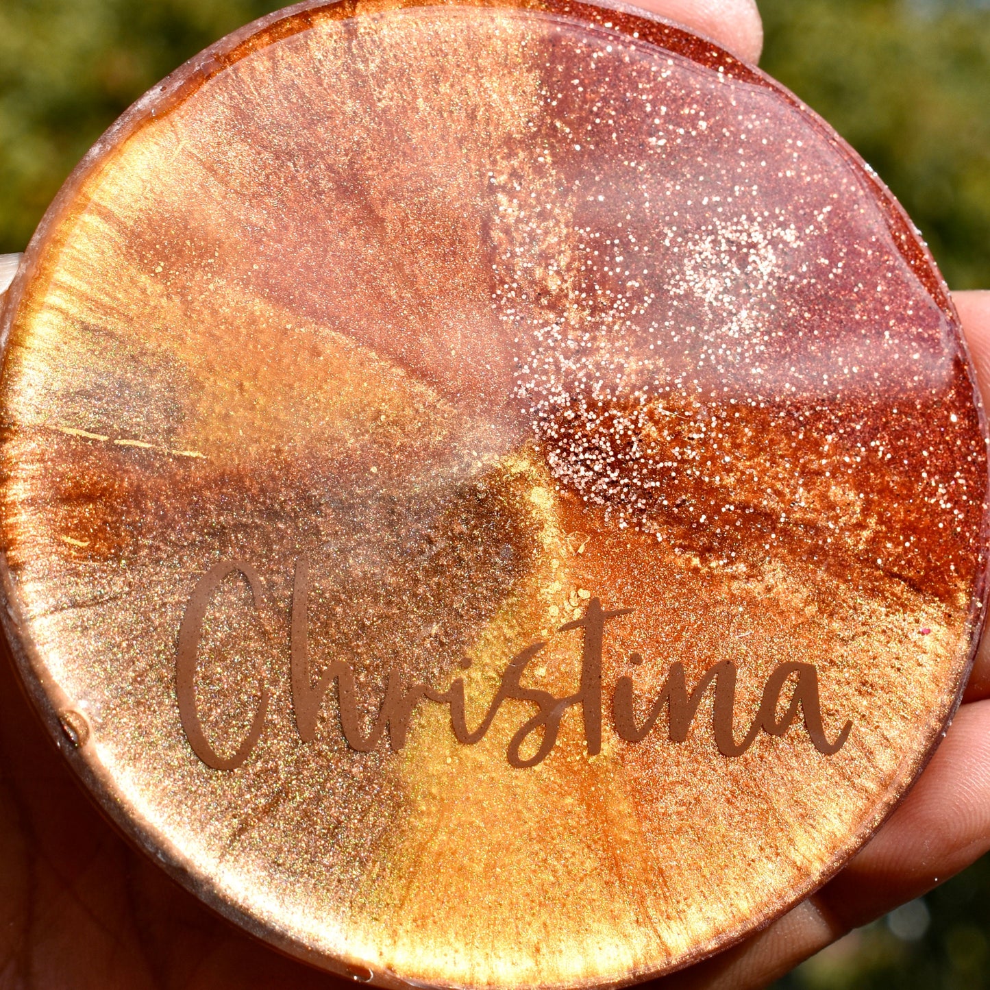 Personalized Coasters w Holder • Custom Coasters Gift