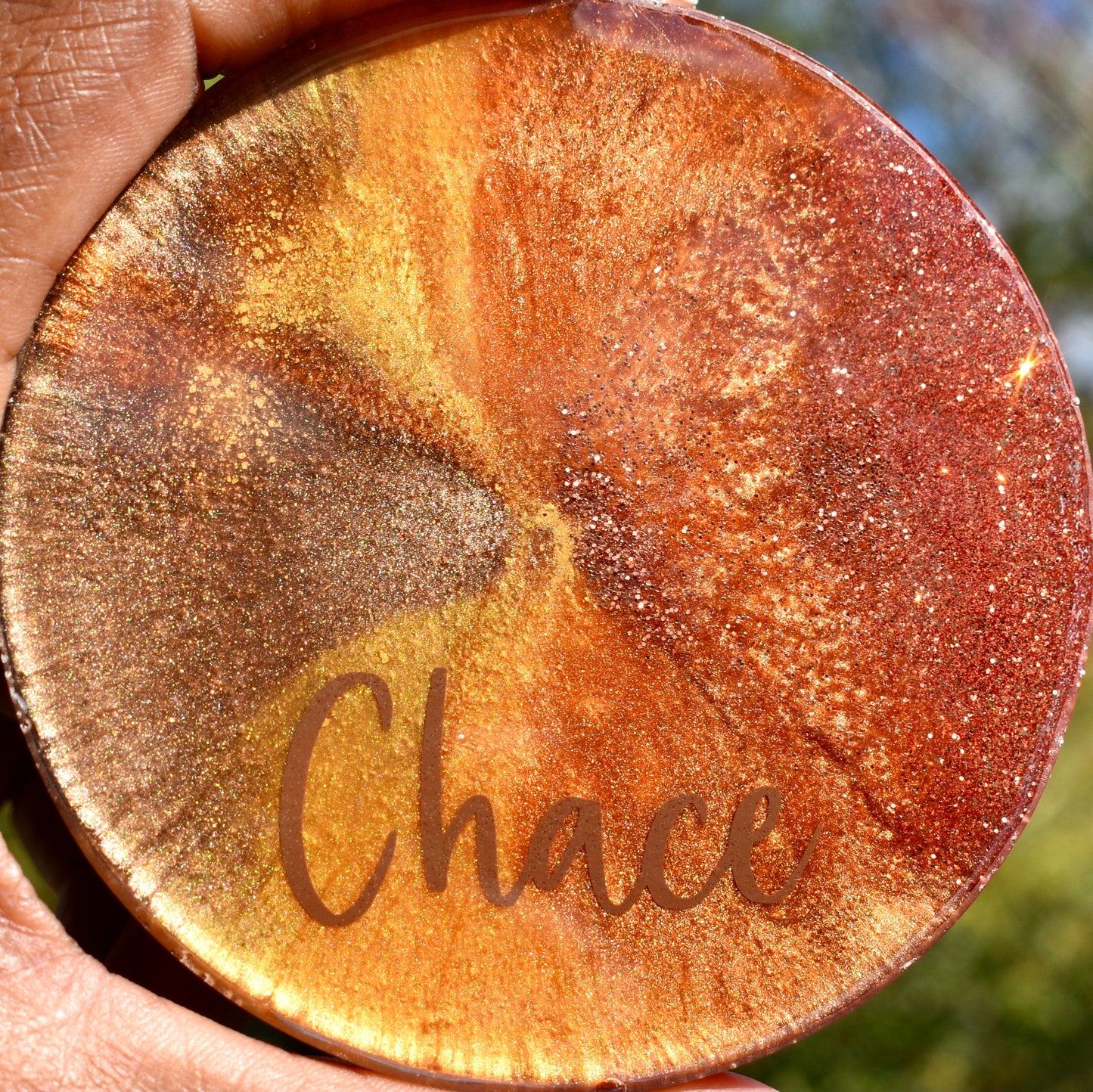 Personalized Coasters w Holder • Custom Coasters Gift