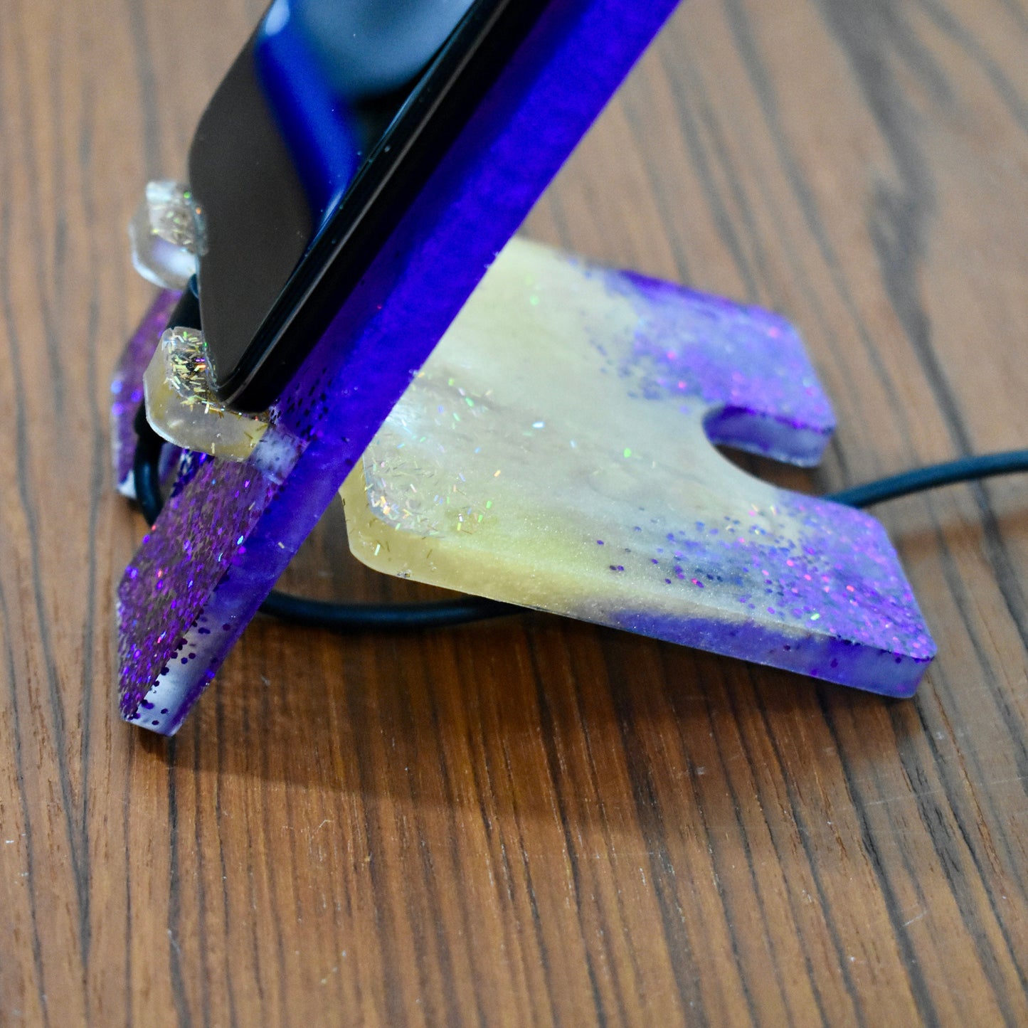 Purple Gold Cell Phone Stand-Phone Dock