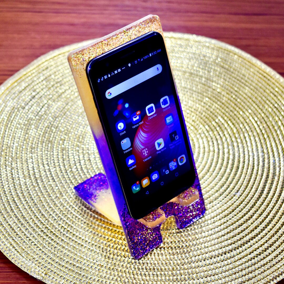 Purple Gold Cell Phone Stand-Phone Dock