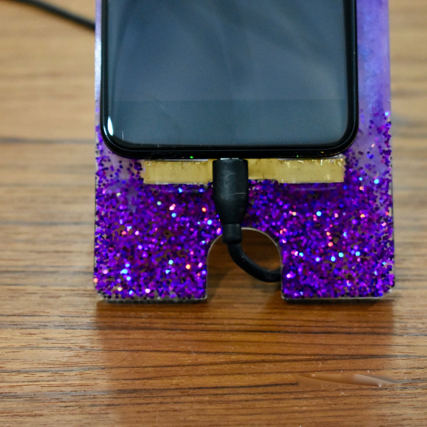 Purple Gold Cell Phone Stand-Phone Dock