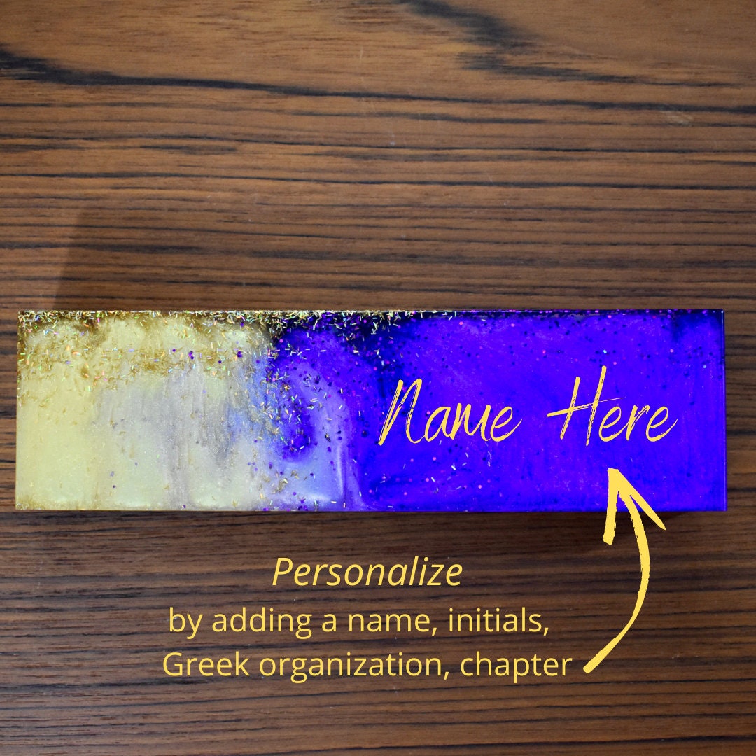 Pen Pencil Holder & Desk Organizer - Sorority/Fraternity Office Gift