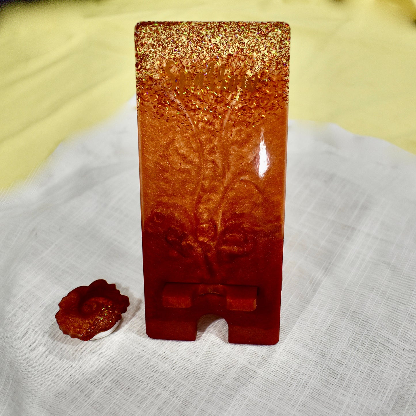 Custom Cell Phone Stand/Holder – Copper Phone Stand