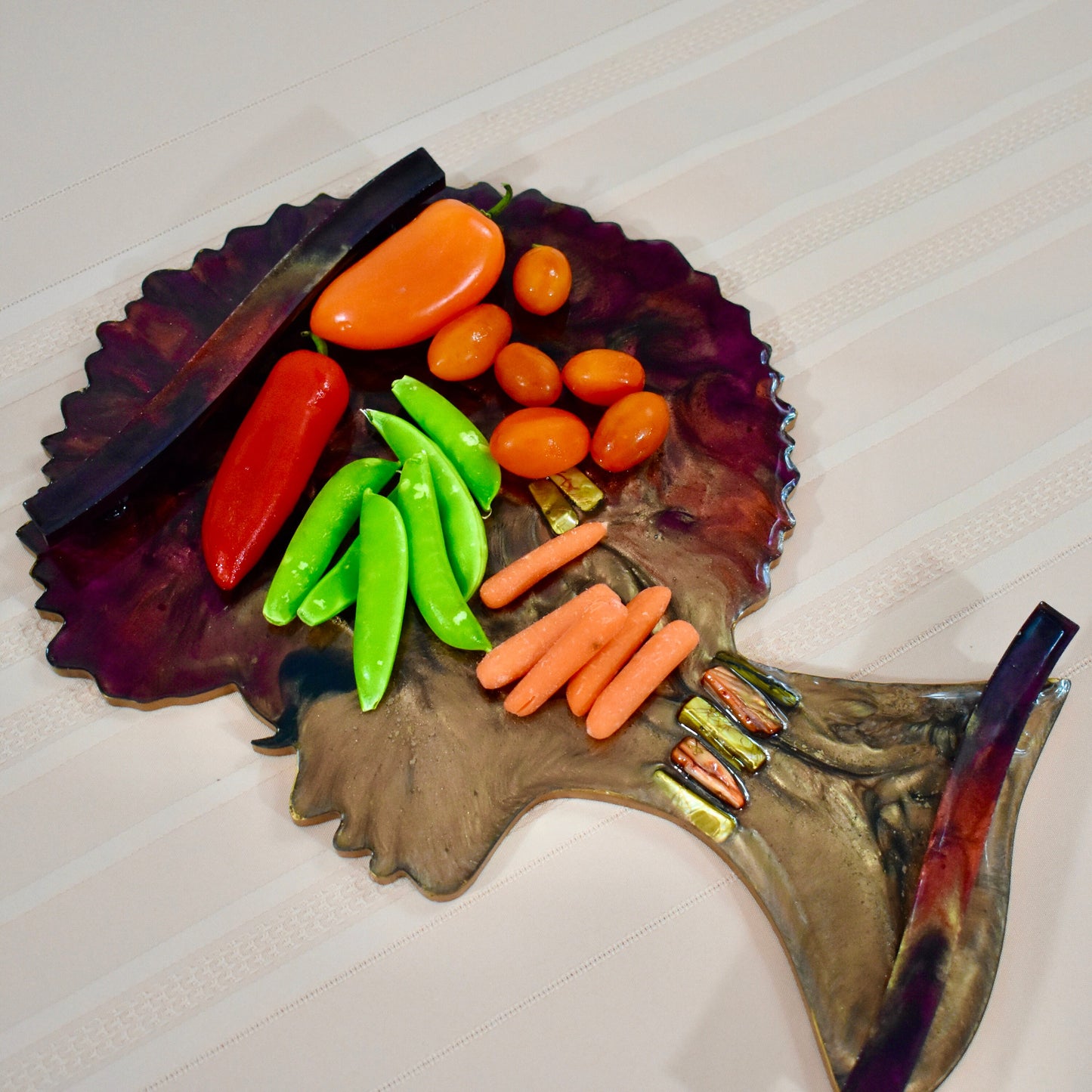 Awesome Afro Woman Serving Tray