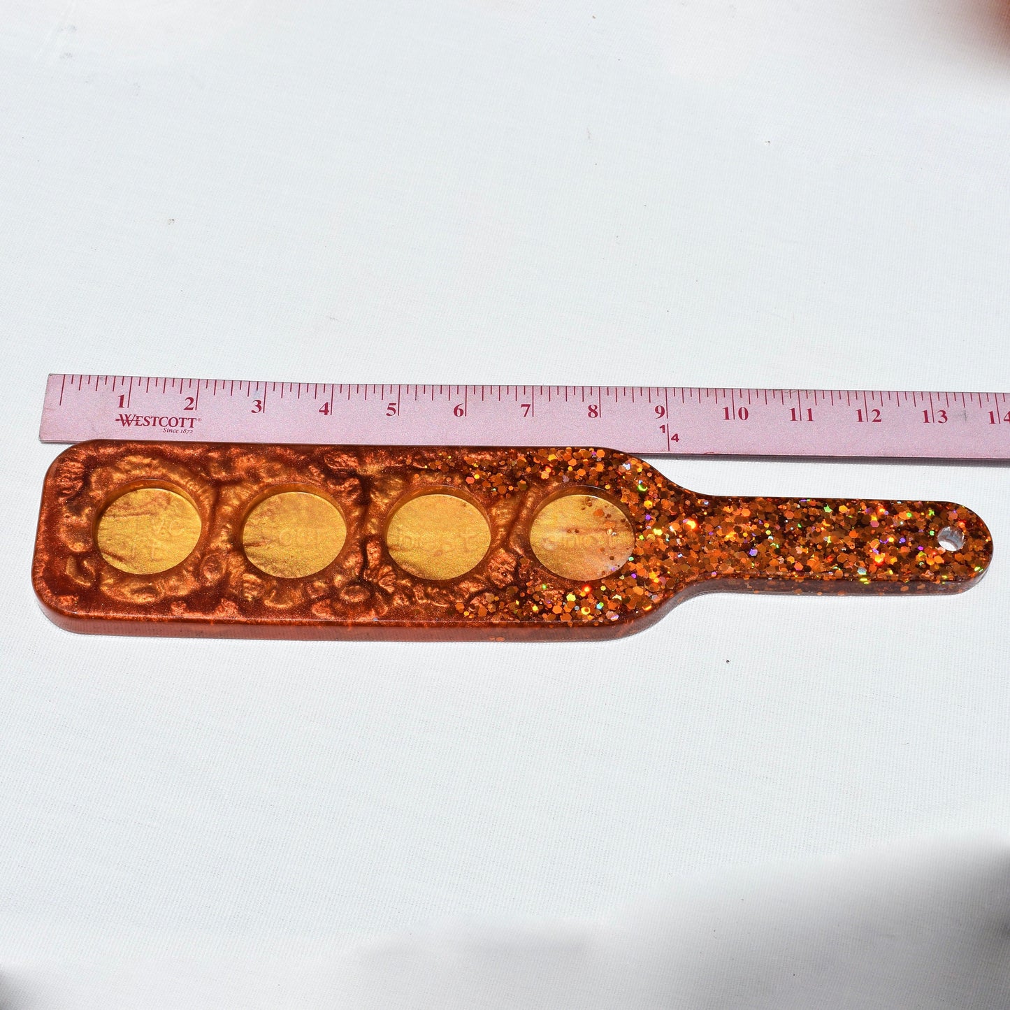 Copper Colored Shot Glass Holder • Shot Glass Paddle • Beer Flight