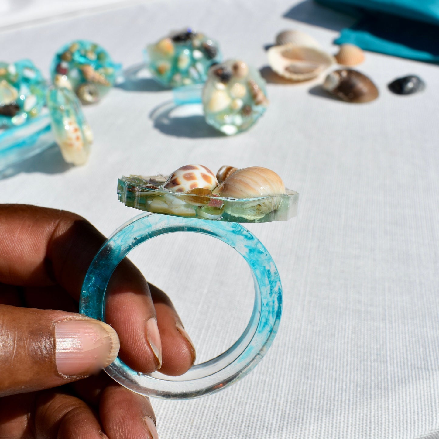 Beach/Seashell Themed Napkin Rings