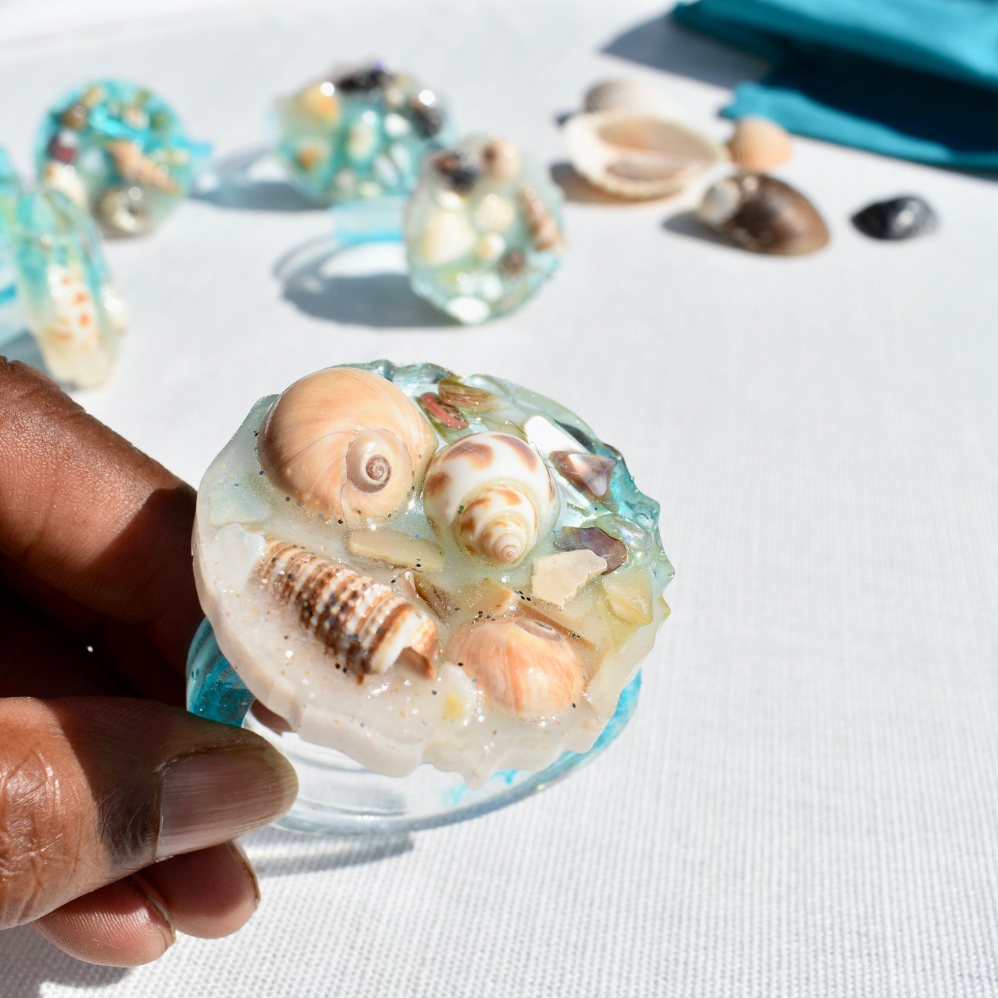 Beach/Seashell Themed Napkin Rings