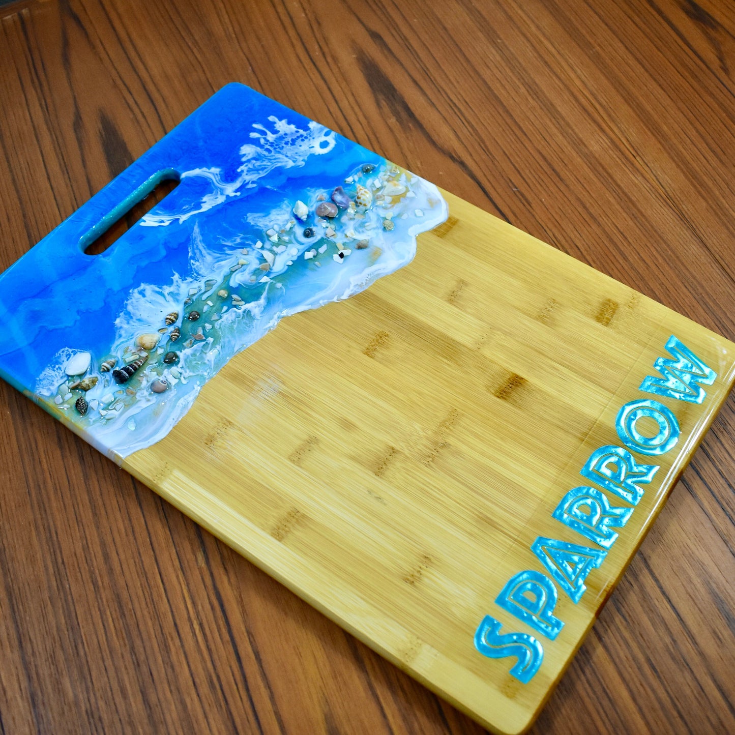Personalized Beach Themed Charcuterie Board