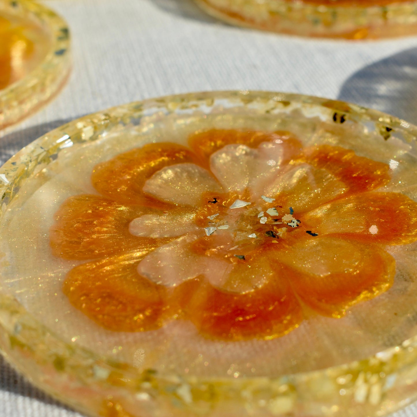 4-piece Citrus 3D Coaster Set