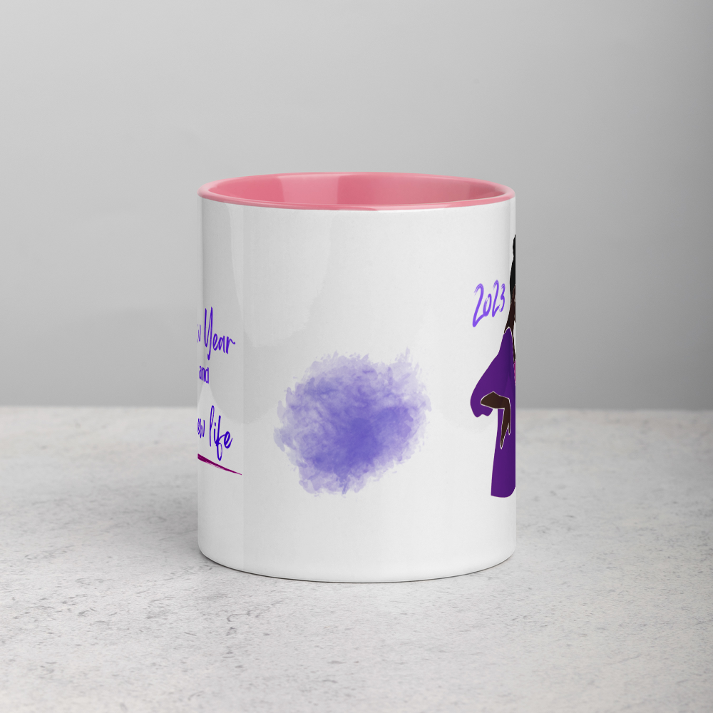 Purple Grandma Mug • 2023 New Year & New Life • 2023 Pregnancy Announcement Coffee Mug