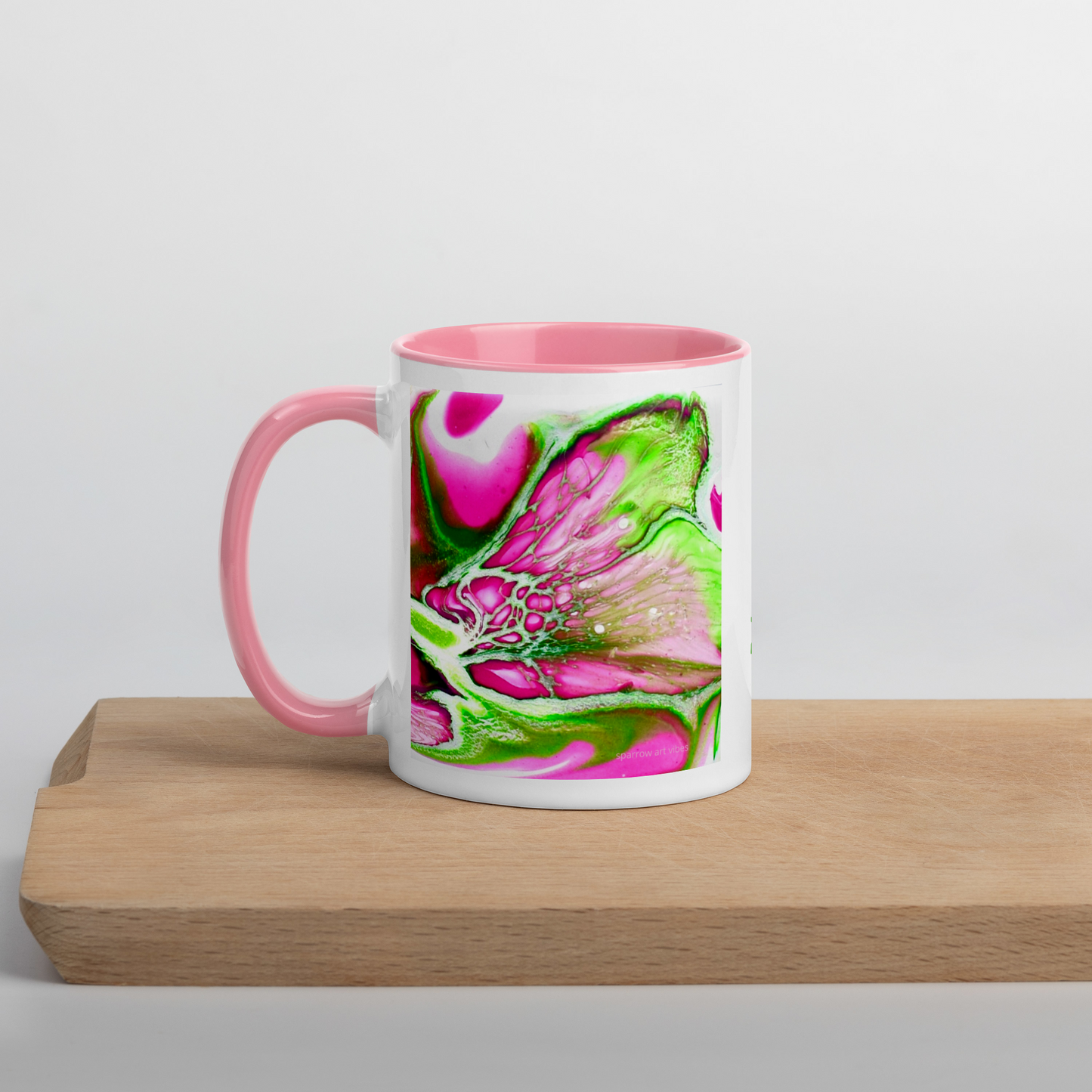 Personalized Pink & Green Mug • Custom Sorority Coffee Mug