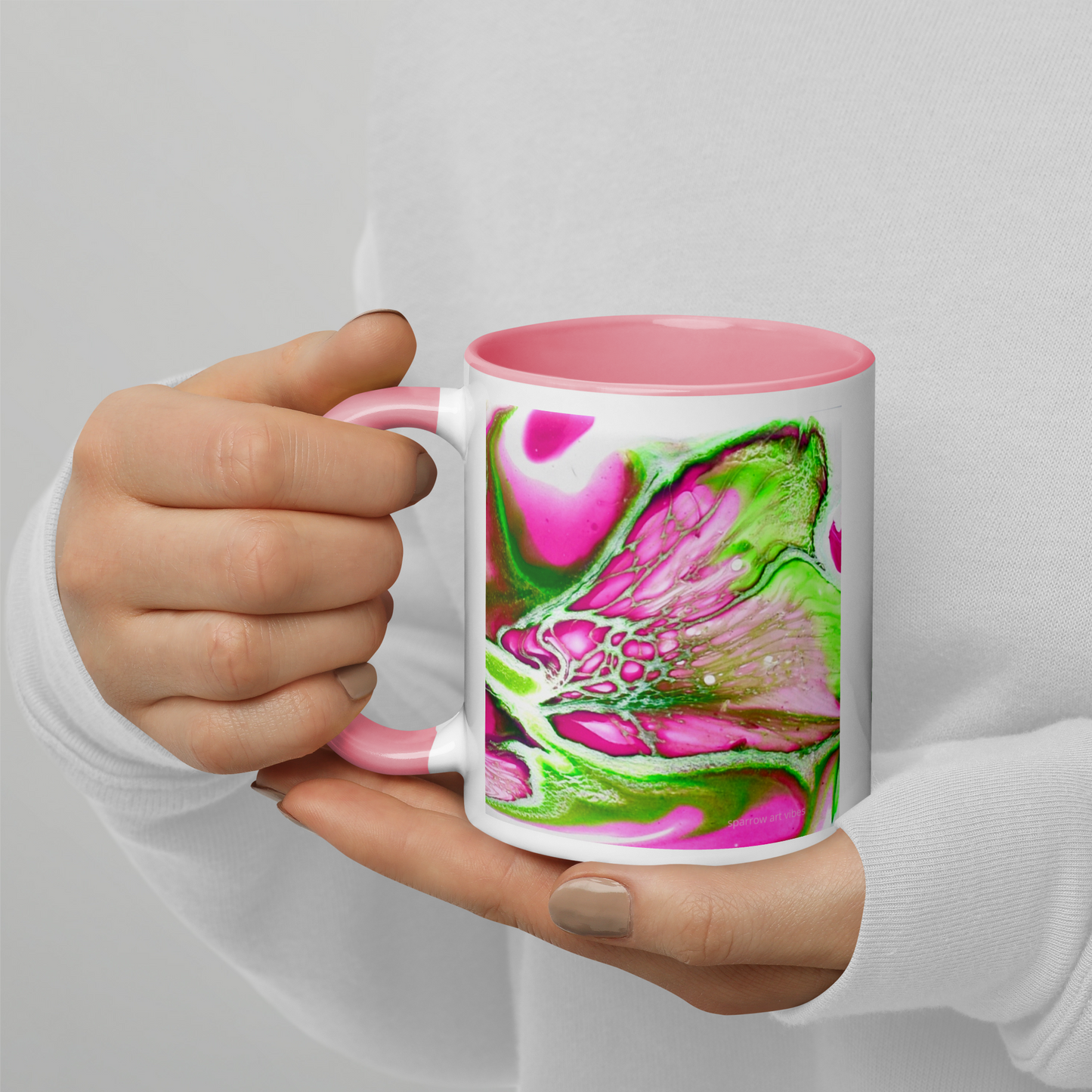 Personalized Pink & Green Mug • Custom Sorority Coffee Mug