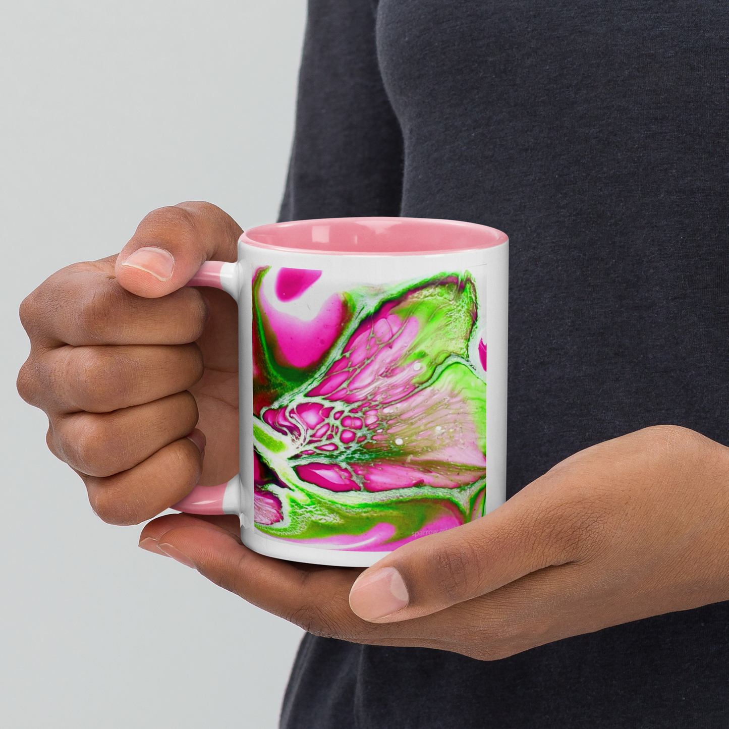 Personalized Pink & Green Mug • Custom Sorority Coffee Mug