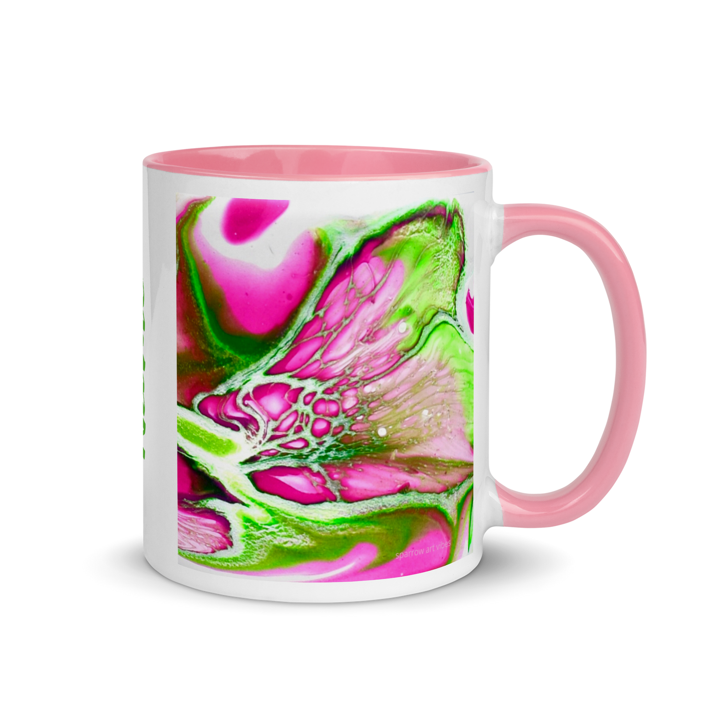 Personalized Pink & Green Mug • Custom Sorority Coffee Mug