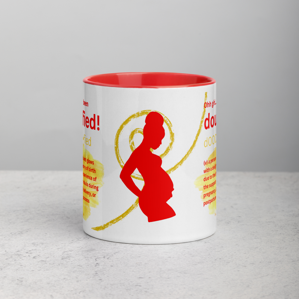 Personalized “Doulafied” Coffee Mug • Doula Coffee Mug • Black Birth Worker Mug • Doula Thank You • Birthing Coach Mug • Labor Coach Mug