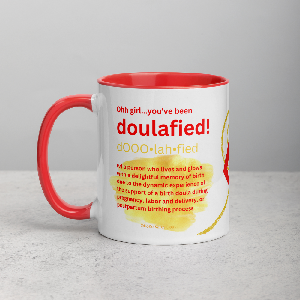Personalized “Doulafied” Coffee Mug • Doula Coffee Mug • Black Birth Worker Mug • Doula Thank You • Birthing Coach Mug • Labor Coach Mug