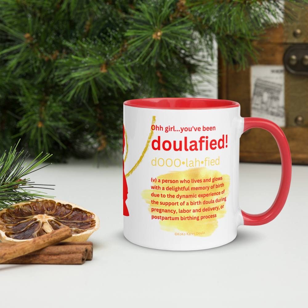 Personalized “Doulafied” Coffee Mug • Doula Coffee Mug • Black Birth Worker Mug • Doula Thank You • Birthing Coach Mug • Labor Coach Mug