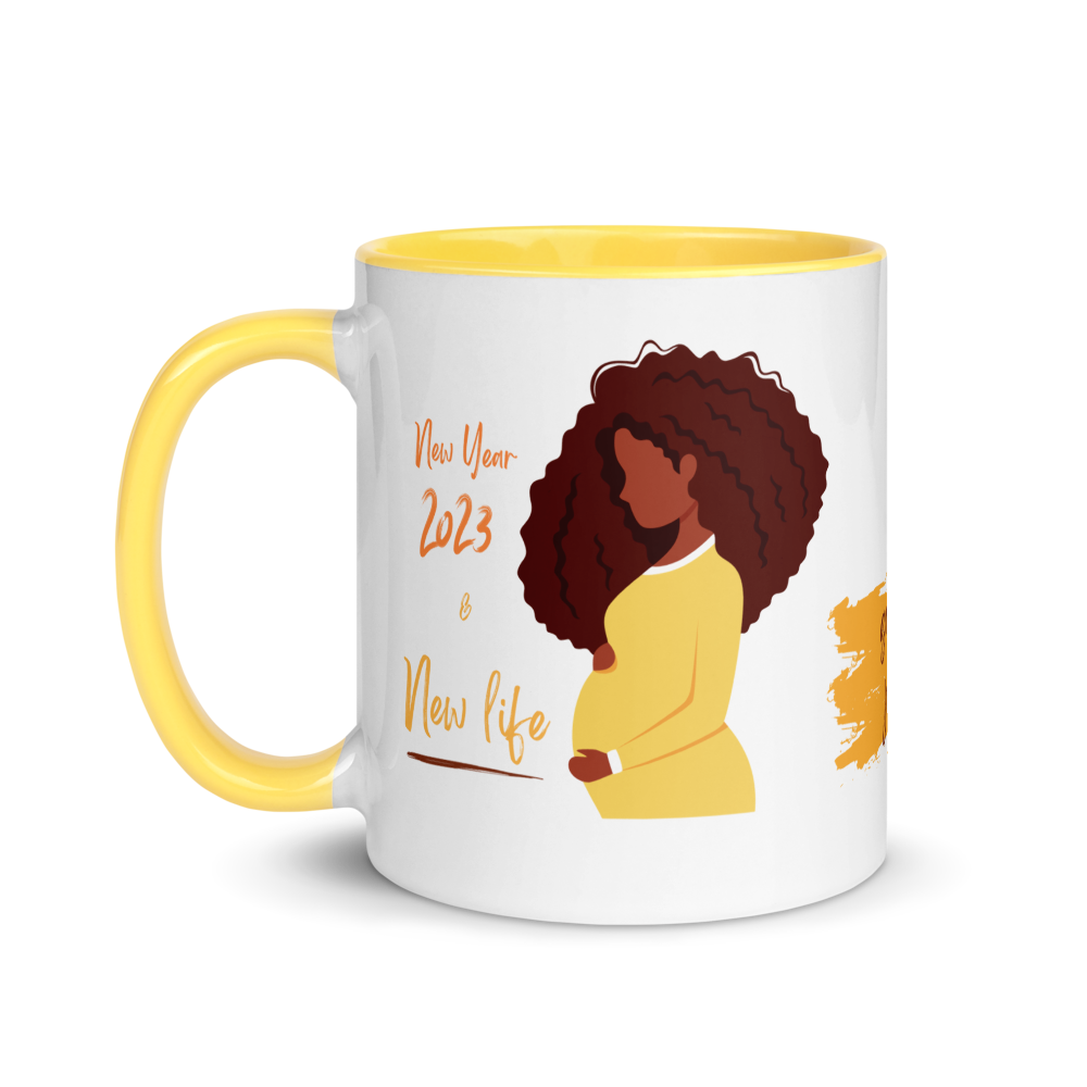 2023 New Year & New Life • 2023 Pregnancy Announcement Coffee Mug