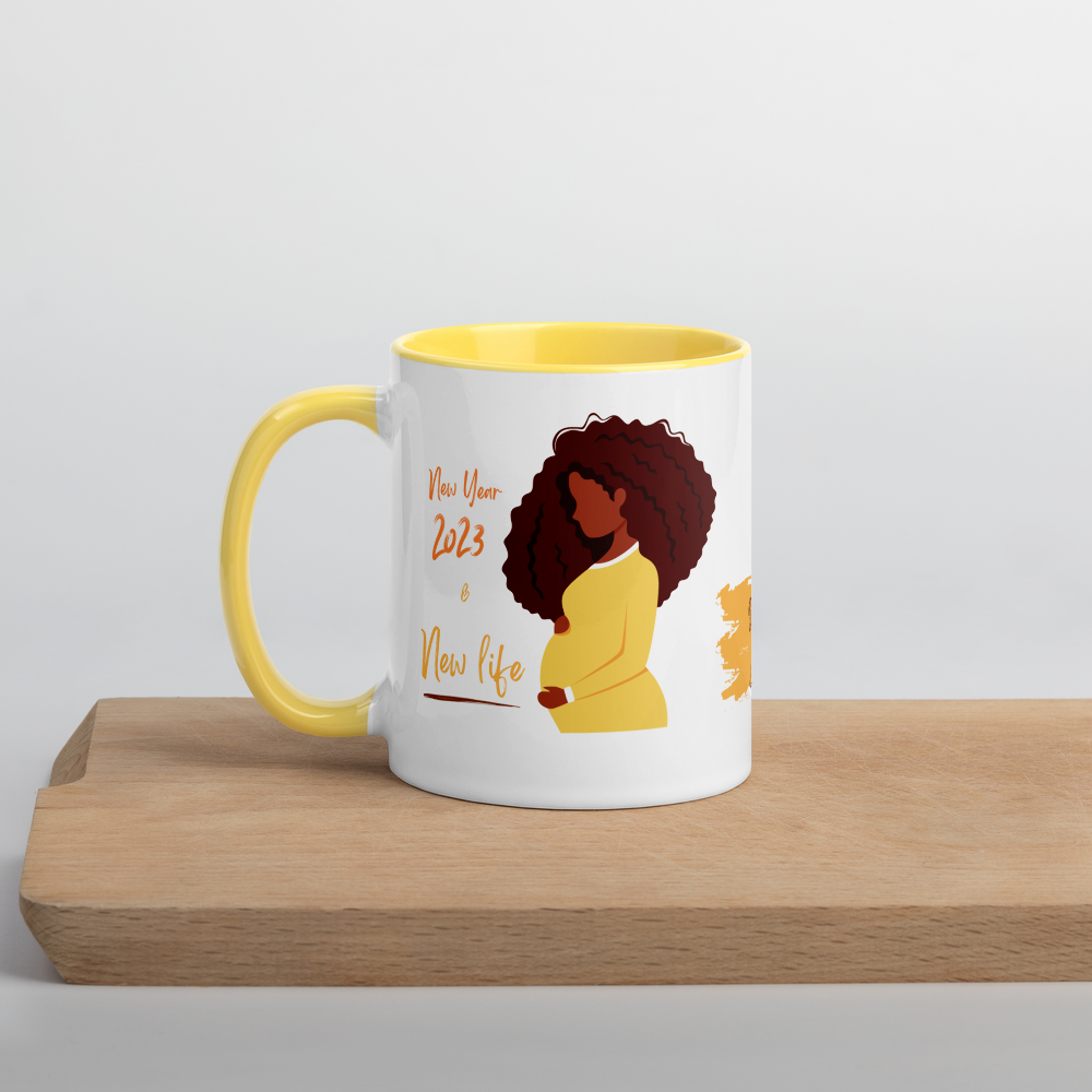2023 New Year & New Life • 2023 Pregnancy Announcement Coffee Mug